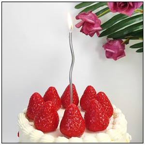 Caja Personal <span class=keywords><strong>de</strong></span> <span class=keywords><strong>Velas</strong></span> Curvas <span class=keywords><strong>de</strong></span> Cera, Decoración para Pastel <span class=keywords><strong>de</strong></span> <span class=keywords><strong>Cumpleaños</strong></span>, Accesorios Simples para Fotomatón Infantil en Oro Champán y Plata - Product Image 5