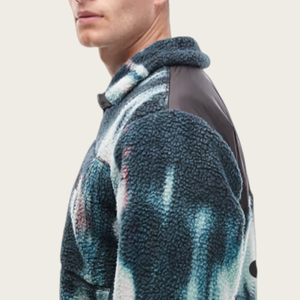 Chaqueta de Forro Polar Berber Personalizada para <span class=keywords><strong>Hombre</strong></span>, Estilo Urbano, Gruesa, con Cremallera y Estampado - Product Image 4