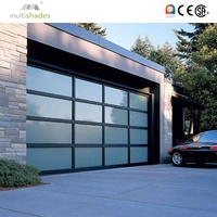 Porte de garage en acier coloré MULTI-TEINTES résistante au vent fort avec commande par application intelligente et porte latérale pour un accès facile
