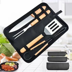 Ensemble de <span class=keywords><strong>barbecue</strong></span>, outils de <span class=keywords><strong>barbecue</strong></span> d'extérieur, <span class=keywords><strong>barbecue</strong></span>, <span class=keywords><strong>barbecue</strong></span> au <span class=keywords><strong>charbon</strong></span> de bois d'extérieur, <span class=keywords><strong>barbecue</strong></span> domestique, <span class=keywords><strong>barbecue</strong></span> portable avec poignée en bois. - Product Image 2