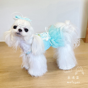 Vestido de Encaje Dulce para Perro, Falda con Bordado <span class=keywords><strong>Floral</strong></span> para Perros Pequeños y Gatos, Ropa de Primavera/Verano para Perros y Gatos - Product Image 5