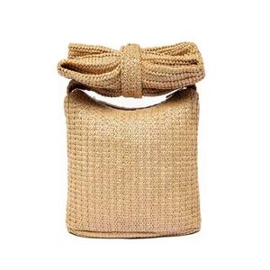 New Fashion Women Formal Party Bow Summer Straw Woven Clutch Handbags Vacation Beach Tote <b>Bag</b> - Product Image 3