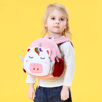 Sac à dos personnalisé en peluche pour enfants, en polyester, motif singe de zoo mignon, en matériau de plongée, avec fermeture éclair, pour l'école