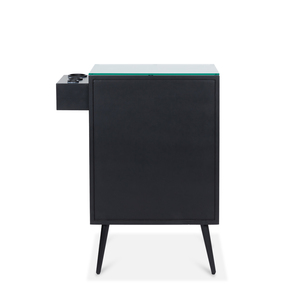 Estación de Trabajo de Peluquería Moderna de Alta Gama, Personalizada, Duradera, de MDF, con Espejo, Almacenamiento Inteligente por Zonas, Fácil de Mover, para Salones Comerciales - Product Image 3