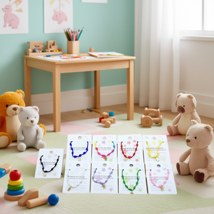 Braccialetto PULSERA con Nodo a Sette Stelle in Acciaio Inossidabile, Gioielli per Bambini, Braccialetti Colorati Fatti a Mano, Set da 12 Pezzi - Product Image 2