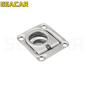 Seacar Stainless Steel Lift Handle 44x38mm Spring <b>Floor</b> Hatch <b>Cover</b> Marine Hardware - Product Image 4