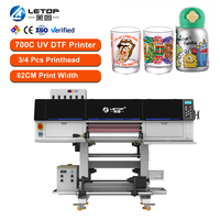 Impresora de Calcomanías Personalizadas Profesional LETOP, Impresora de Transferencia de Calor UV, Impresora Digital de Inyección de Tinta DTF, Plotter de Impresión en Rollo