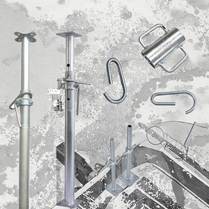 Accesorios para andamios de construcción de puentes de acero: Tuerca de puntal, Manguito de puntal, Puntales de apuntalamiento, Galvanizado en caliente, Modelo Q195/Q235/Q345 - Product Image 3
