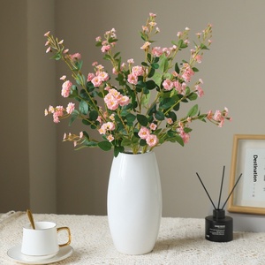 <span class=keywords><strong>Fiore</strong></span> Artificiale Decorativo Multi-testa Mini Rosa Stile Primrose in Seta con Tessuto di Seta per Arredamento Casa Romantico/Nordico - Product Image 4