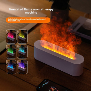 New Simulation Colorful Flame USB Waterless Aroma <strong>Diffuser</strong> 150ml Tabletop Ultrasonic Aromatherapy Machine Hotel Outdoor - Product Image 3