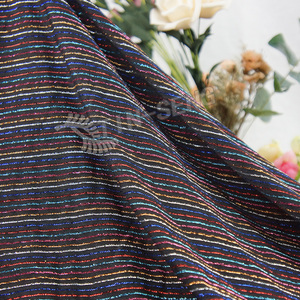 Đa Màu Sắc Sọc Gân Lurex Vải Dệt Kim Cho Đồ Lót - Product Image 6