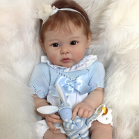 Muñeca de Peluche Reborn Force, Muñeca de Vinilo de Alta Simulación, Cuerpo Completo, Bebé, Alta Calidad, Regalo para Niñas Activas