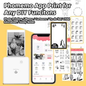 Imprimante Photo <span class=keywords><strong>Phomemo</strong></span> <span class=keywords><strong>M02</strong></span> <span class=keywords><strong>Pro</strong></span>, Imprimante Thermique Mobile Portable pour Étiquettes de Notes d'Étudiants, pour École, Maison et Murs Photo - Product Image 2