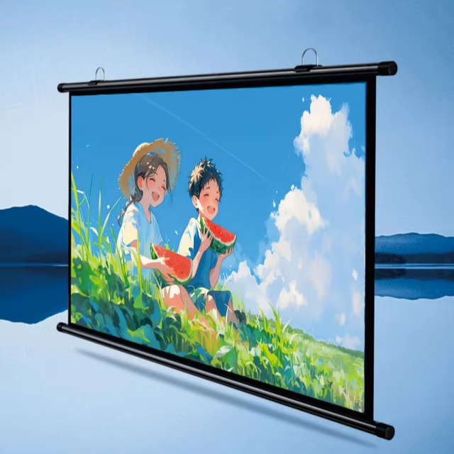 60~120inch Portable Movie Projector Screen Outdoor Fast Fold 4K HD 16: 9 Projection Screen