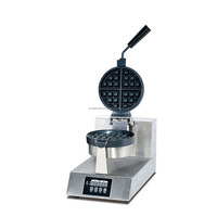 Gaufrier industriel électrique professionnel en acier inoxydable, robuste et durable - Machine à gaufres à rotation simple