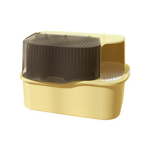 กระบะทรายแมวทรงสี่เหลี่ยมขนาดใหญ่พิเศษ แบบปิดมิดชิด ป้องกันการกระเด็น กลิ่นไม่รั่วซึม ทำความสะอาดง่าย ผลิตจากพลาสติก PP เป็นมิตรต่อสิ่งแวดล้อม - Product Image 1