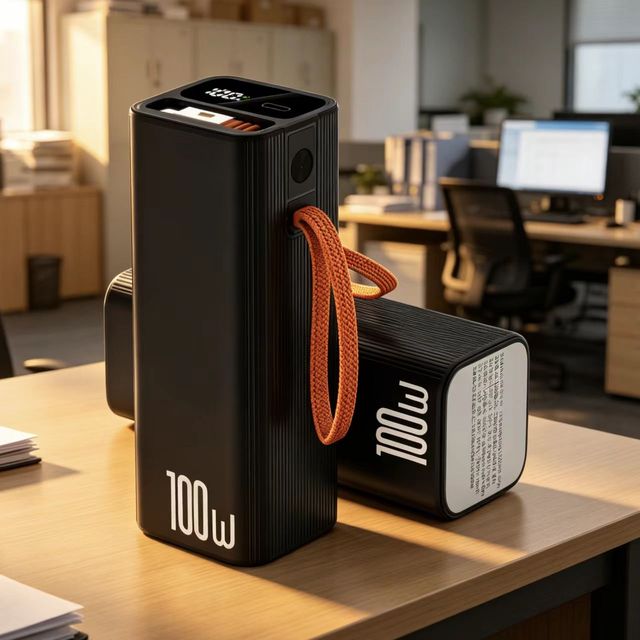 Hot Trending OEM 20000mah Outdoor Portable Power Bank with Cable PD 100W Fast Charging Laptop Power Bank for Macbook