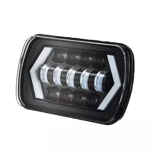 9-32VDC Auto Lighting System High Power 45W LED Driving Light 5x7 inch Square Arrow Offroad LED Headlight For Jeep Wrangler
