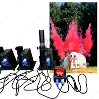 Lanceur de Poudre Fumé Dévoilement de Genre Extérieur Douche Nuage de Couleur Explosif Machine Magique Tempête de Poudre Électrique Rose ou Bleu Canon