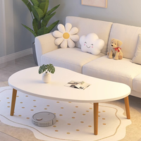 Vente en Gros Table Basse Simple Nuage en Bois Table Basse Moderne Petit Salon Balcon Table à Thé