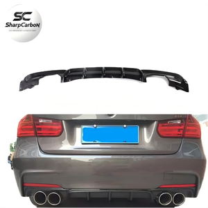 Difusor Trasero de Fibra de Carbono F30 <span class=keywords><strong>M</strong></span> Tech para <span class=keywords><strong>BMW</strong></span> F30 <span class=keywords><strong>M</strong></span> <span class=keywords><strong>Sport</strong></span> 2012-<span class=keywords><strong>2017</strong></span>, Salida Doble de Escape - Product Image 1