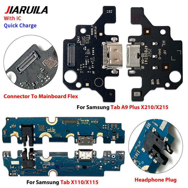 Mobile Phone Parts for Samsung Galaxy Tab A8 2019 A9 SM T290 T295 X110 X115 X210 X216 Charging Port Flex Cable Charger Connector