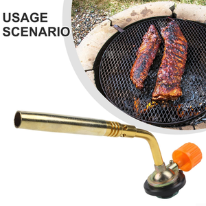 Soplete Metálico Portátil a Prueba de Viento para Cocina, Encendedor de Casete con Cabezal de Pistola Pulverizadora - Product Image 6