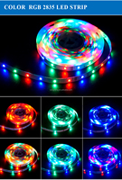Bande de Led RVB DC12V SMD 2835 5050 5m 10m 30m Dimmable Color Change Smart Waterproof Music Sound control RGB Strip Lights Kits