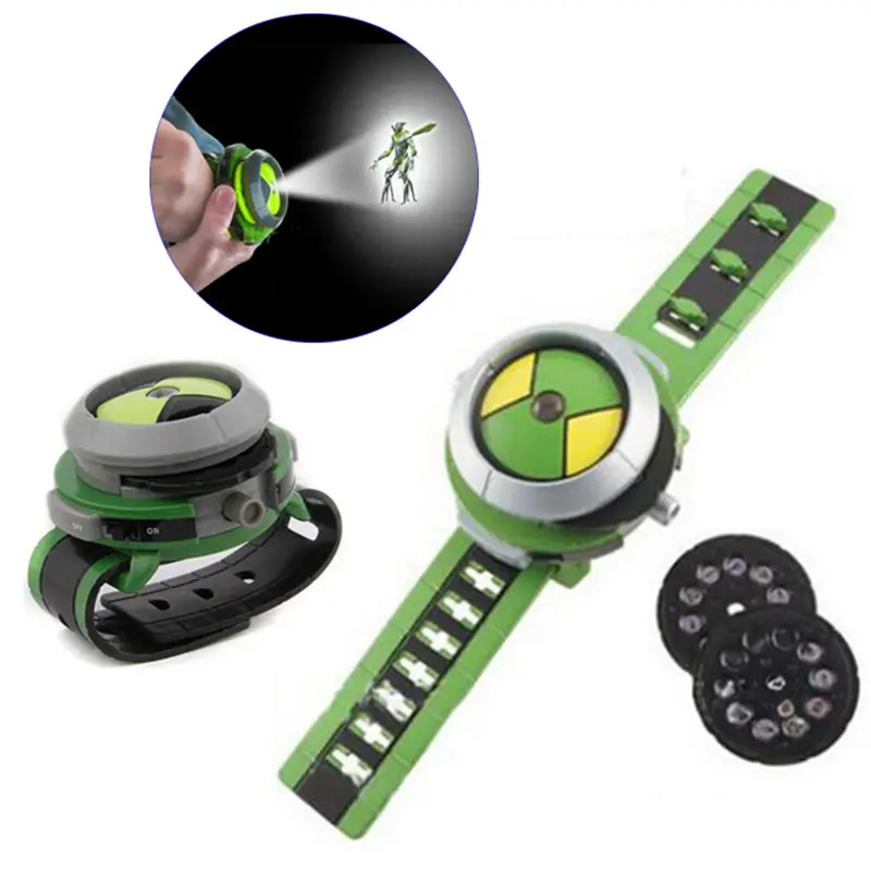 Hot Sale Ben 10 Omnitrix Watch 30 Patterns Kids Projector Watch Japan Genuine Ben 10 Watch Toy Ben10 Projector Medium Support