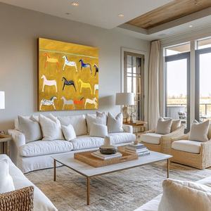 Art mural 3D contemporain, carré, abstrait, minimaliste, fantaisie, décoration moderne pour la maison et la galerie - Product Image 6