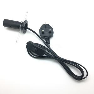 Китайский красный сетевой шнур для бытовой техники с выключателем 303, 2-контактная вилка, длина 1.5м, 100% медный провод, гнездо IEC, вилка JIS, IP11, номинальный ток 2А - Product Image 3