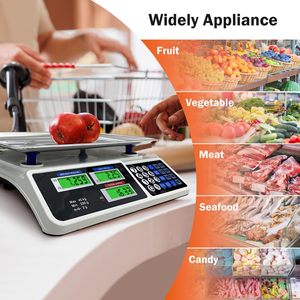 Bilance per vendita al dettaglio con doppio Display LCD bilance da 40KG 88lb per calcolo elettronico digitale - Product Image 2
