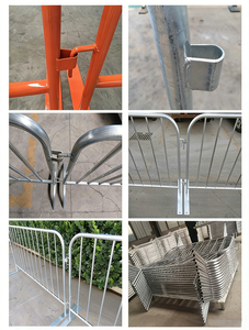 <span class=keywords><strong>Barrière</strong></span> de contrôle des foules temporaire robuste en aluminium thermolaqué, écologique, pour événements sportifs et clôtures de jardin - Product Image 3