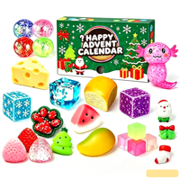 Produit phare : Boîte mystère de jouets squishy de Noël – Assortiment varié de jouets squishy en forme de dumpling pour cadeaux de Noël