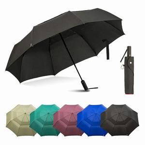Petit <span class=keywords><strong>parapluie</strong></span> pliable et compact coupe-vent pour voiture Cadre en fibre de verre renforcé robuste Portable coupe-vent pour hommes femmes adolescents - Product Image 2
