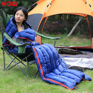 Saco de Dormir WOQI para Acampar al Aire Libre, Estilo Momia, Relleno de Plumón, Transpirable, de Nailon, Portátil y Ligero para Adultos - Product Image 3