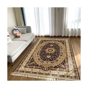 Unique and Most Beautiful faux silk Rug High End persian floral Spun Silk Carpet