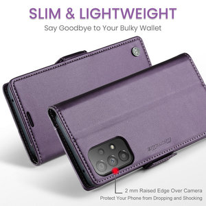 Custodia CaseMe in pelle retrò per <span class=keywords><strong>Samsung</strong></span> S23 ultra A73 A72 A71 <span class=keywords><strong>A70</strong></span> A54 A14 A24 A34 custodia custodia protezione RFID per custodia <span class=keywords><strong>Samsung</strong></span> A73 - Product Image 5