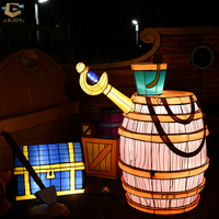 Lanterne en tissu en forme de lampe LFS-13 Aladdin-Décoration extérieure pour le parc à thème et le festival Arabian Nights