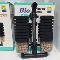 Filtro de Esponja de Doble Capa Antiescape Neumático de Succión para Acuarios de Agua Dulce y Salada, Ecológico