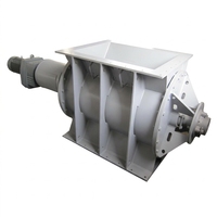 HENT Vanne de décharge rotative de type étoile durable pour alimentateur, étanchéité uniforme pour la manutention de poudres en vrac en usine
