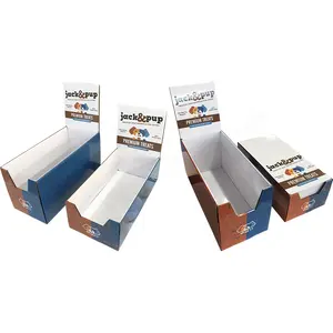 Custom Made Corrugated PDQ Display Retail Promotion Cardboard Counter Top Display Boxes