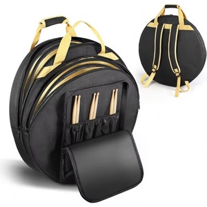 Échantillon gratuit : Housse de cymbales double couche avec séparateur rembourré de 6 mm, poignées et sangles de sac à dos pour cymbales de batterie - Product Image 1
