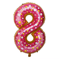 Ballon chiffre 40 pouces couleur pastel en aluminium Mylar pour hélium, décoration de fête d'anniversaire pour fille pour événement majeur