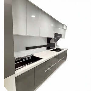 Fabricant d'armoires de cuisine modernes et simples en bois ignifuge - Product Image 1