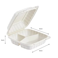 Boîtes à lunch biodégradables anti-fuite à trois niveaux avec taille personnalisée pour la préparation de repas à emporter, la restauration et les services de traiteur