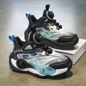 Cotton Outsole Mesh Lining Children's Athletic Sneakers Toe Fashion <strong>Outdoor</strong> Sports Court Running <strong>Shoes</strong> <strong>Basketball</strong> - Product Image 3
