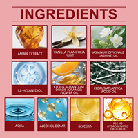 Parfum Intense Amber Cologne en Spray, Notes Boisées, Fraîcheur Charme Personnel, Parfum Longue Durée 10ml pour le Quotidien