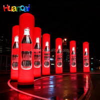Colonne LED Géante Gonflable Publicitaire, Pilier Promotionnel Extérieur, Décoration pour Salon Professionnel, Mariage, Événement, Air Dancer