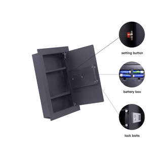 उच्च सुरक्षा गुप्त धातु स्मार्ट इलेक्ट्रॉनिक डिजिटल दीवार घुड़सवार सुरक्षित बॉक्स पेंटिंग फ्रेम छिपा सुरक्षित - Product Image 3